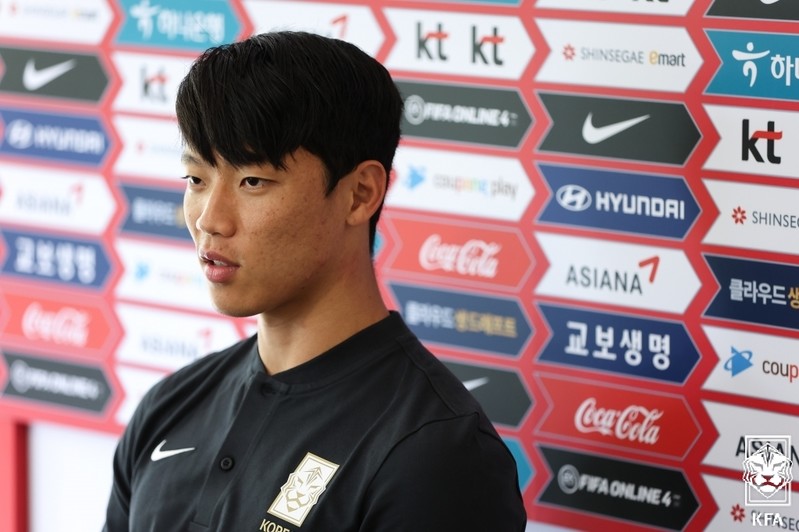 황희찬 "레바논전, 더 적극적인 모습으로 골 넣고 결과 낼 것"