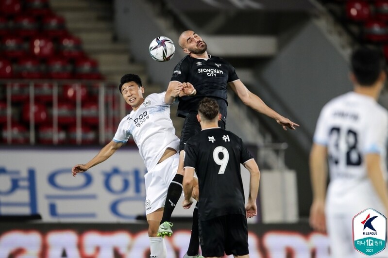 K리그1 대구, 성남과 1주 만의 재대결서 '헛심 공방'