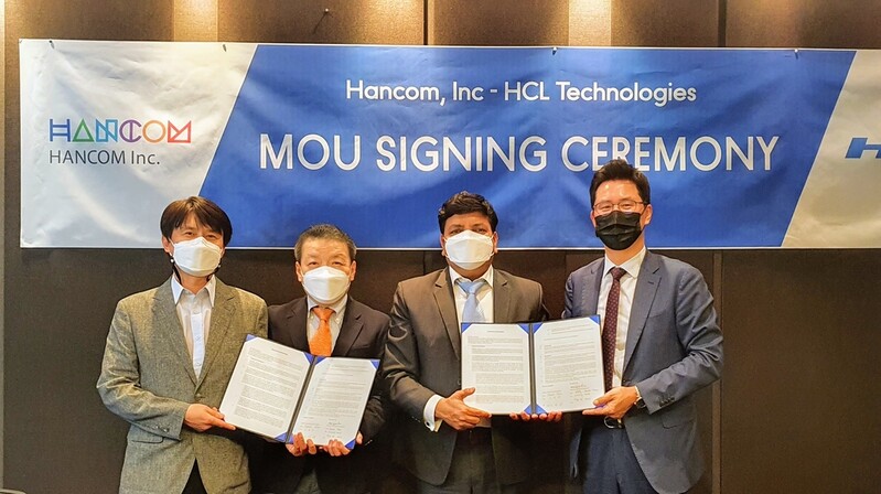 [게시판] 한글과컴퓨터, 인도 HCL테크놀로지와 전략적 파트너십