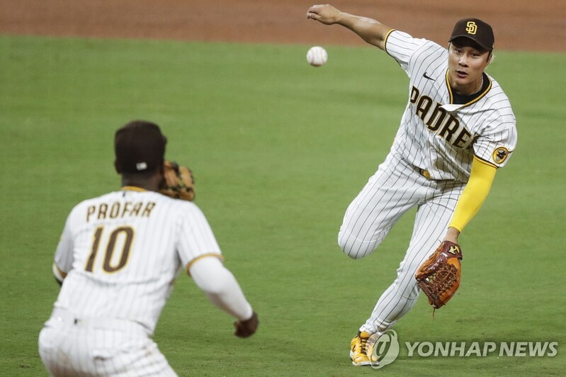 김하성, 2타수 무안타…스넬은 7회 2사 후 첫 안타 맞고 패전