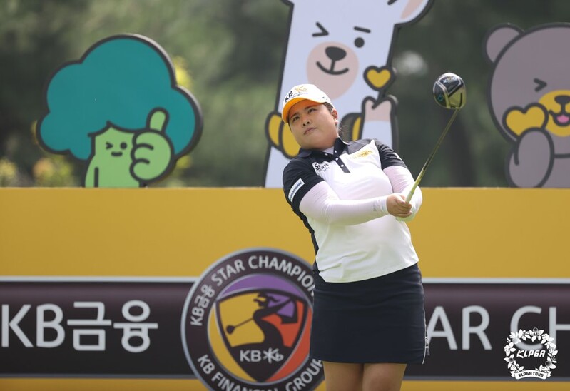 1R 3오버파 박인비 "올해 처음 포 퍼트…꼭 언더파 치고 싶어요"