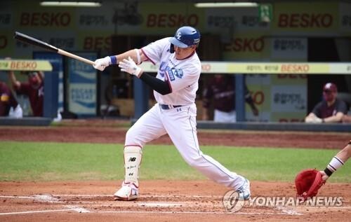 오재일, 9회 2아웃 뒤 역전 끝내기 3점포…삼성, kt 격침(종합)