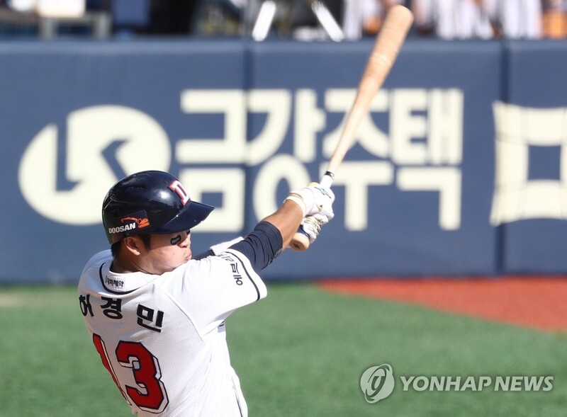 '허경민 4안타' 두산, 유희관 무너졌지만 LG 꺾고 5연승 질주
