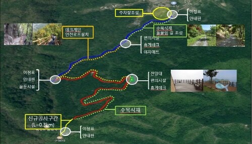 옥천군, '군북면 자모리 누리길 조성' 선정 사업비 12억원 확보