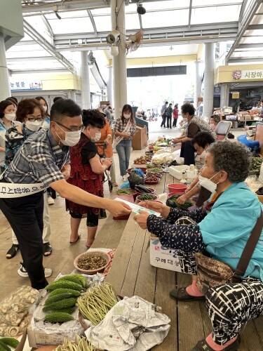 곡성군, 추석맞이 전통시장 방역 동참 및 장보기 캠페인 추진