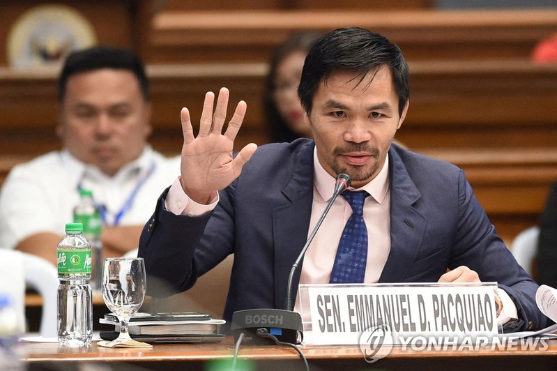 두테르테와 맞선 필리핀 복싱 영웅 파키아오 대선 출마 선언