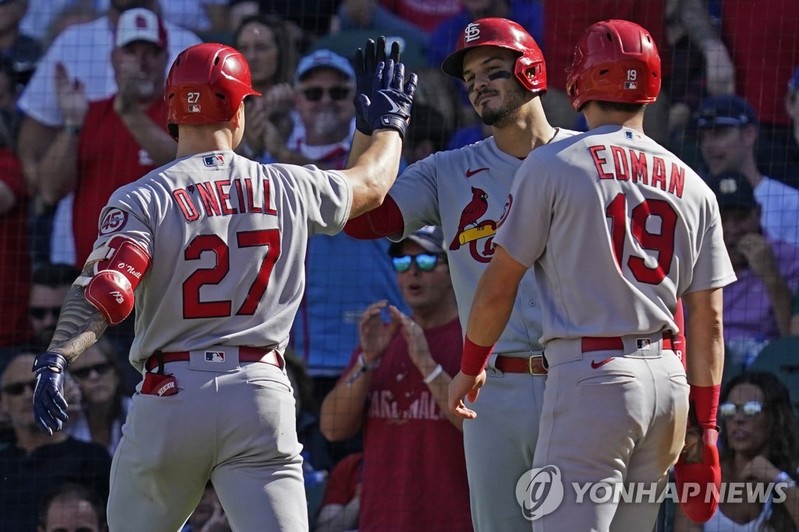 MLB 세인트루이스, 컵스 더블헤더 쓸어담고 86년 만에 14연승(종합)