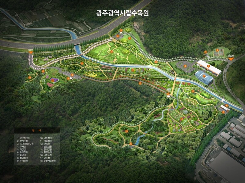 광주 첫 시립수목원 공정률 50%…내년 5월 개장
