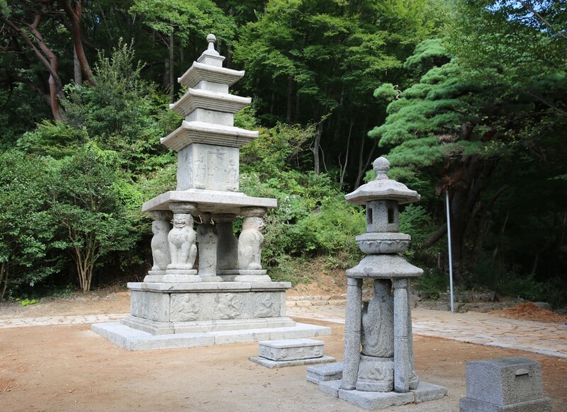 구례 화엄사 사사자 삼층석탑, 해체·수리 마치고 제모습으로