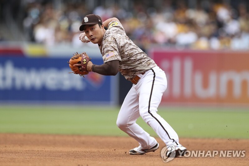 9회말 2사 만루에서 삼진…김하성, 4타수 무안타 침묵