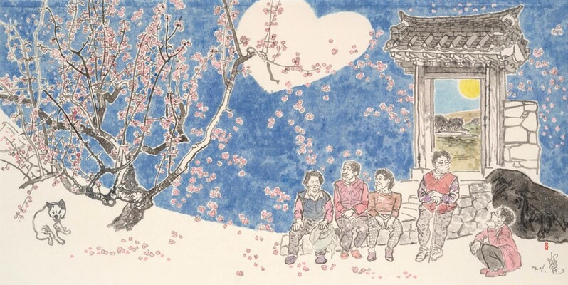 '김환기 고택의 달과 별'…신안 안좌도 전시회