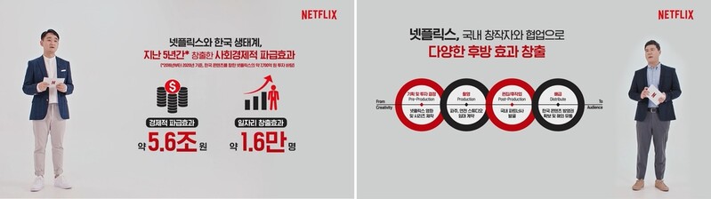 넷플릭스 "한국에 5년간 7천700억 투자, 5조6천억 경제파급효과"
