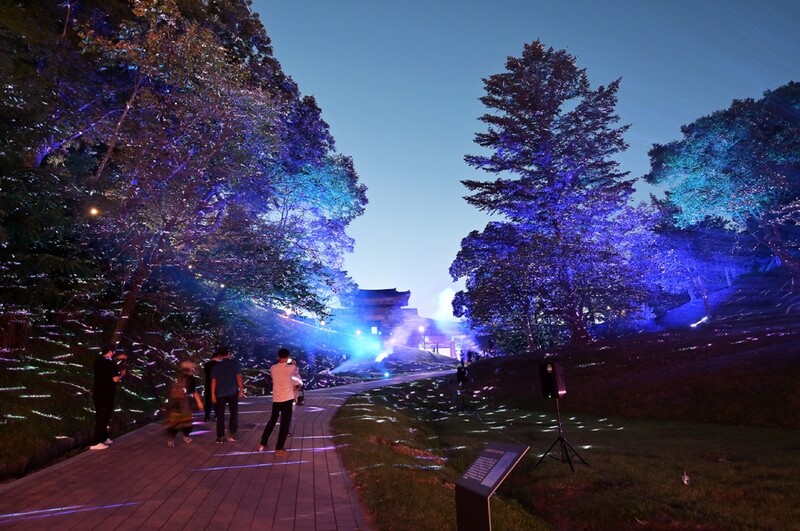 미디어아트로 물든 공주 공산성…1천500년 백제로의 시간여행