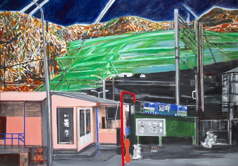 탄광촌 철암 그리기 20년…태백석탄박물관서 전시회