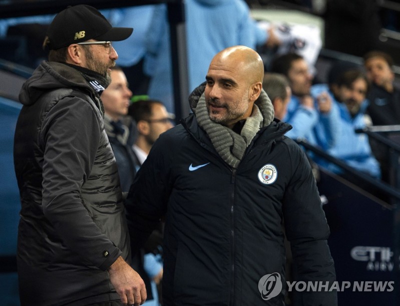 EPL 최고 명장들의 덕담…과르디올라 "지금의 나는 클롭 덕분"