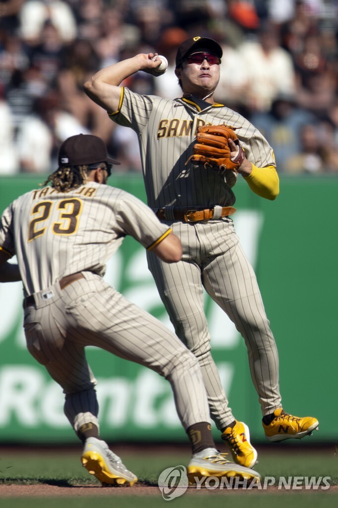 김하성 4타수 무안타…샌디에이고, 샌프란시스코에 고춧가루