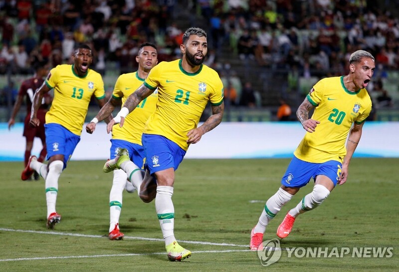 브라질, 베네수엘라에 3-1 역전승…월드컵 남미예선 9연승
