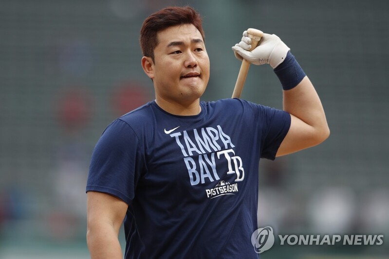 Rays' Choi Ji-man goes hitless in 1st postseason start of 2021