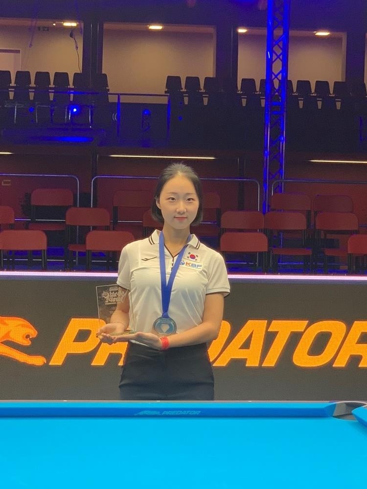 '여자 포켓볼 샛별' 김혜림, 세계주니어선수권 준우승