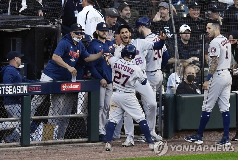 MLB 휴스턴 5년 연속 ALCS 진출…애틀랜타는 NLCS 선착(종합)
