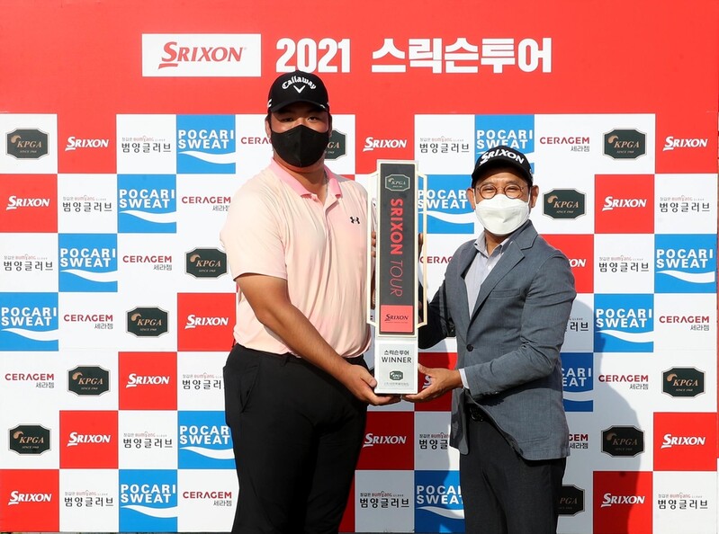 '장타자' 정찬민, KPGA 스릭슨투어 최종전 우승하며 상금왕