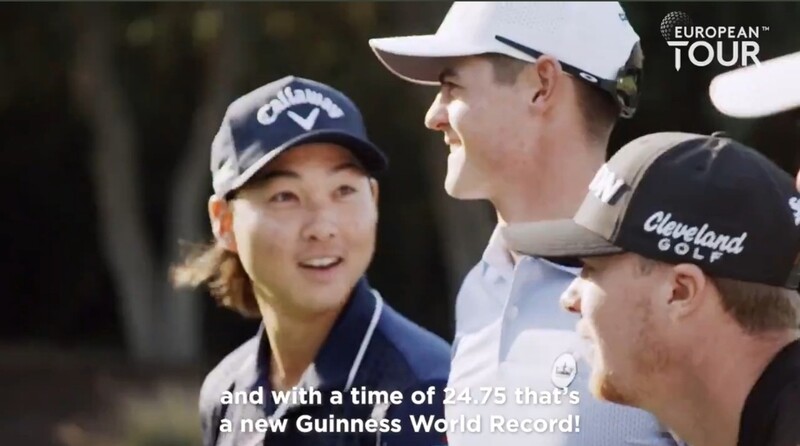 4명이 한 홀 마치는데 24.75초…기네스북 신기록