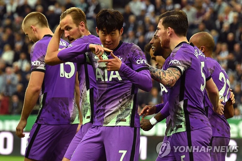손흥민, 시즌 4호 골 케인과 합작…토트넘, 뉴캐슬에 3-2 승리(종합)