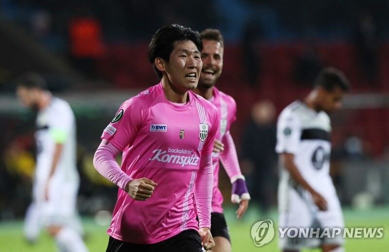 오스트리아 LASK 홍현석, 콘퍼런스리그서 득점포…3-0 완승 앞장