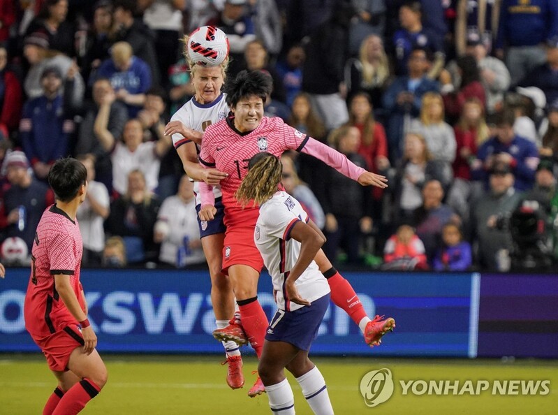 S. Korea hold mighty U.S. to scoreless draw in women's football friendly