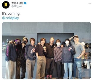 BTSXCold Play "My Universe," climbs up UK Singles Chart to land on No. 5