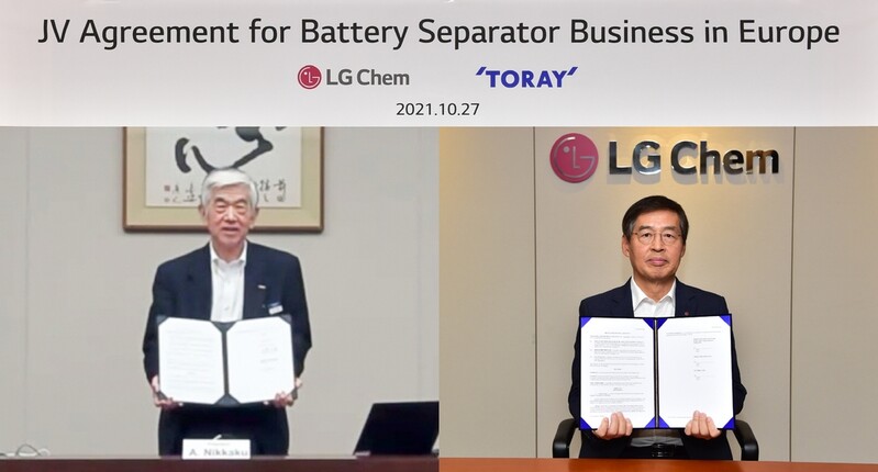 LG Chem to set up battery separator plant in Hungary with Japan's Toray