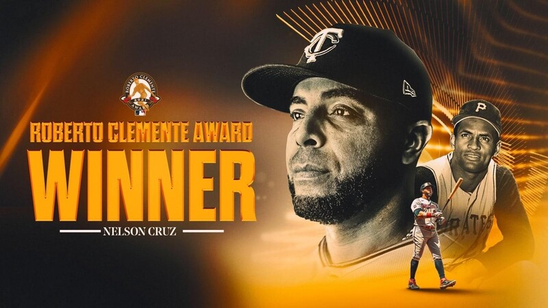 MLB 거포 넬슨 크루스, 로베르토 클레멘테상 수상