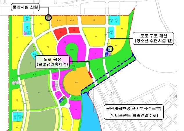 인천 송도 6·8공구 내 문화시설 신설·도로 확장