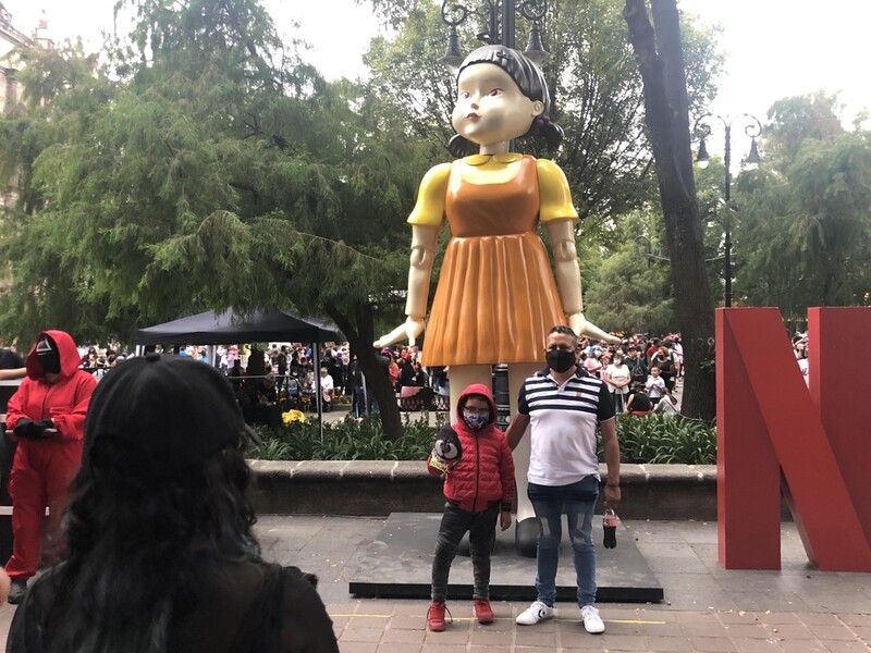 [르포] 멕시코에 '오징어 게임' 영희가 나타났다…압도적 인기몰이