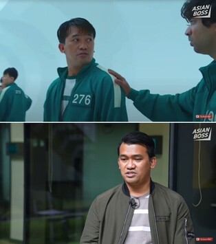 'Squid Game No. 276' actor Christian Lagahit from Philippines, "A woman threw cabbage in my face at a bus in Korea"