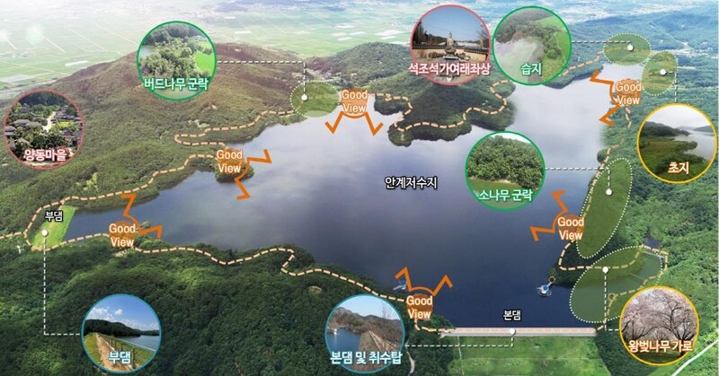 세계문화유산 경주 양동마을 주변 저수지에 둘레길 조성한다