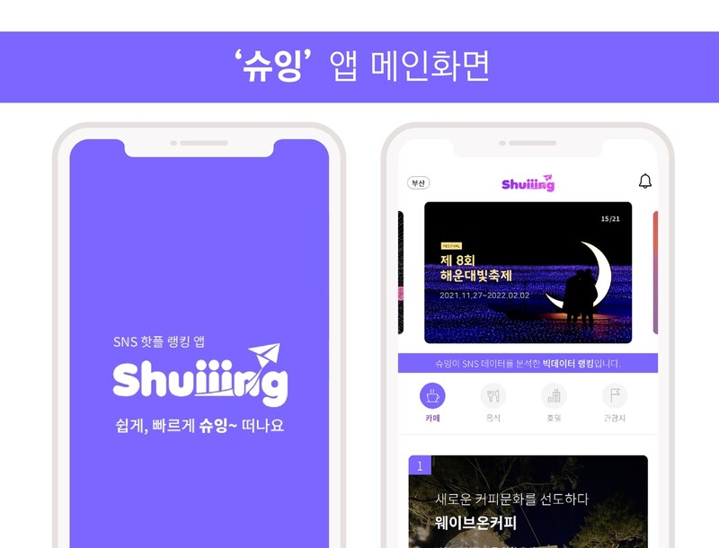 [게시판] 여행 정보앱 슈잉, 관광 데이터 공모전 대상 수상