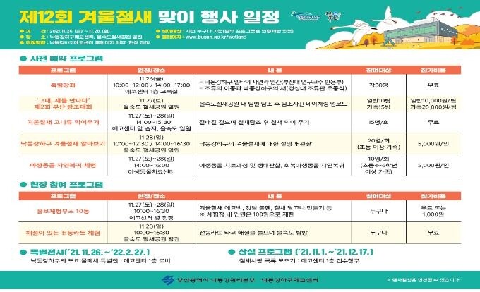 철새야 반갑다…26∼28일 낙동강 겨울철새 맞이 행사
