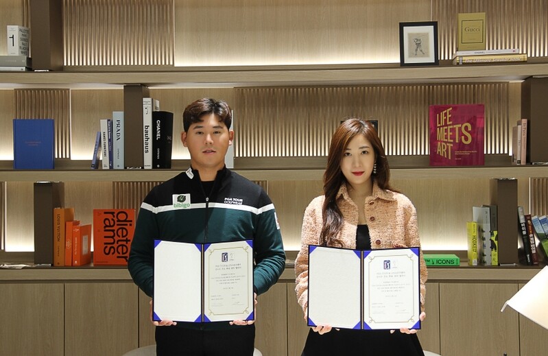 PGA 투어 3승 김시우, 한세엠케이와 의류 후원 재계약