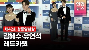 김혜수·유연석, 청룡영화상 레드카펫 (42th Blue Dragon Awards Red Carpet, 영화이름) /연합뉴스통통컬처