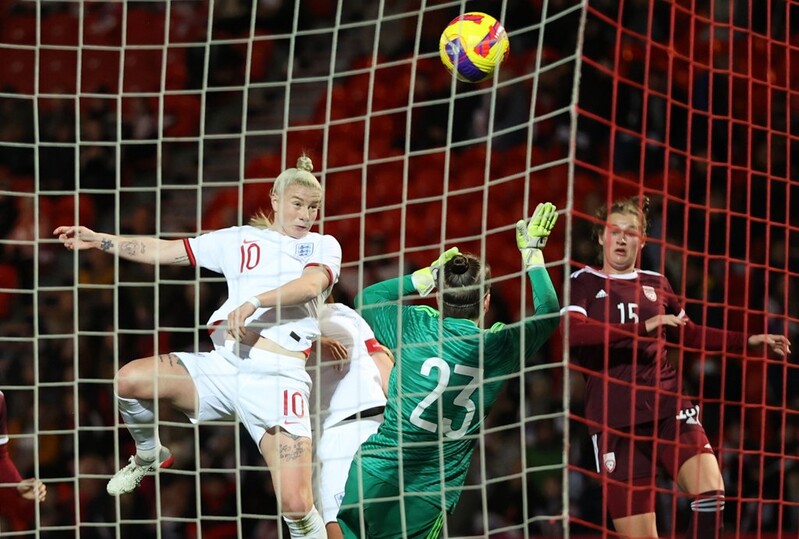 [월드&포토] 4분30초마다 한골…잉글랜드, 라트비아에 20-0 대승