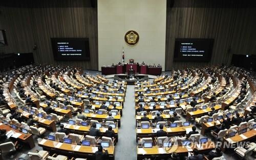 (2nd LD) Nat'l Assembly passes record 607.7 tln-won gov't budget for 2022