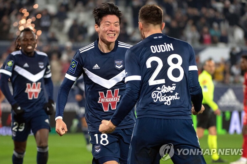 황의조, 시즌 2호 도움…보르도는 리옹과 2-2 무승부