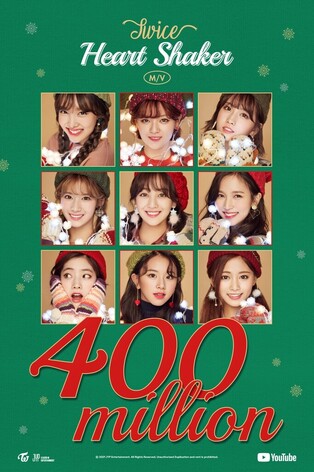 TWICE music video 'Heart Shaker' breaks 400 mln YouTube views