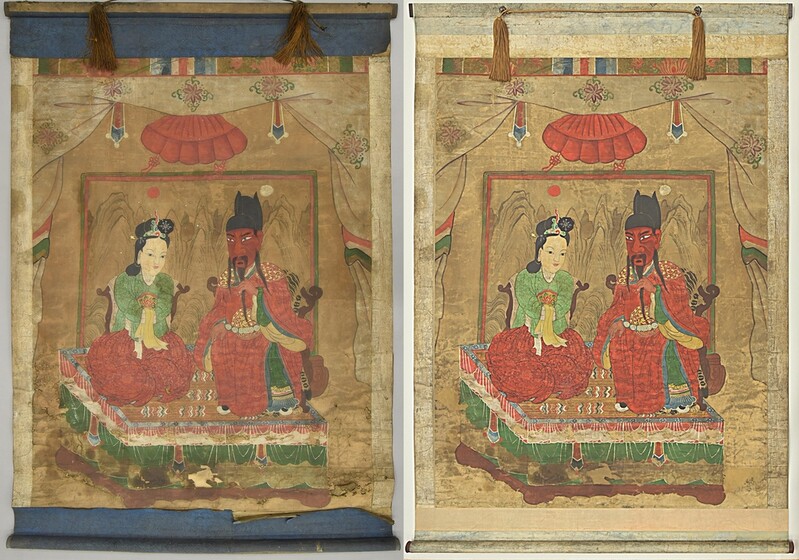 서울역사박물관, 관운장 부부 그린 19세기말 무신도 원형 복원