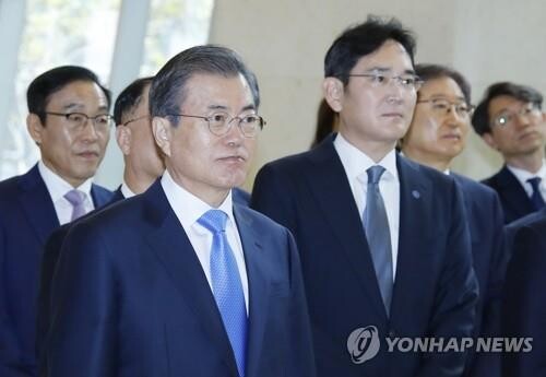Moon to hold luncheon with chiefs of conglomerates
