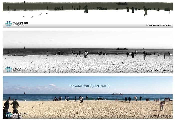 두바이 박람회장에 2030부산세계박람회 홍보 스크린 인기