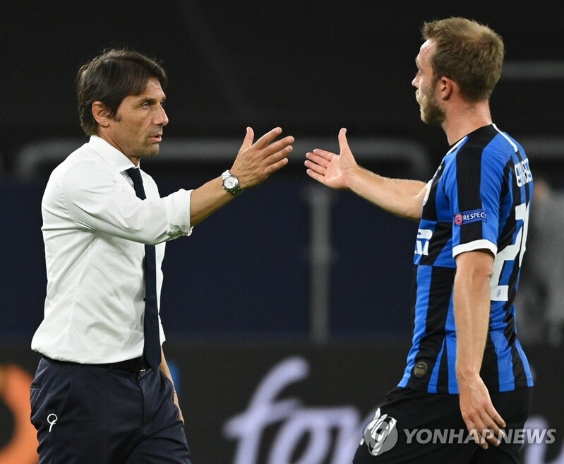 콘테 감독 "토트넘 훈련장, 에릭센에게 늘 열려있어"