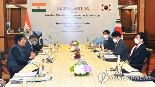 S. Korea, India to resume talks on upgrading trade pact next month