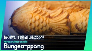 [ENG SUB] Bungeo-ppang, Korean winter snack (겨울 간식, 붕어빵)